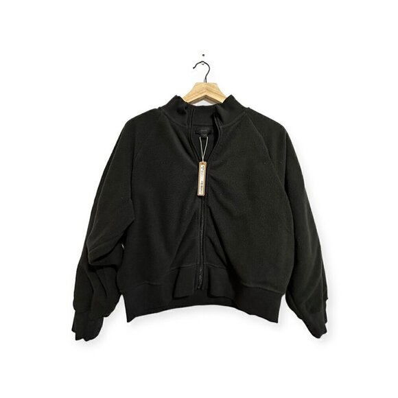 Skims Fleece Lounge Jacket, Black, Size XL, New‎ with tags - Picture 2 of 16